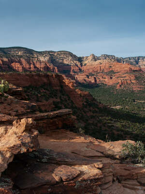 A canyon view on a hike